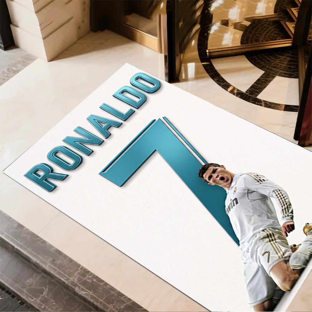 Ronaldo's Celebration Moment Floor Mat Perfect for Dormitory Foyer Study Room Outdoor Antislip Carpet Decorate Offices