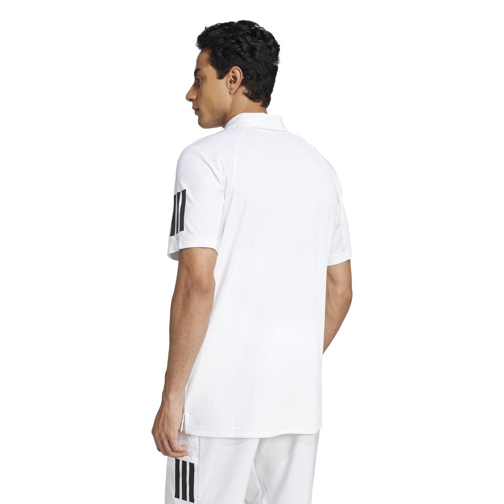 Tennis Club Poloshirt für KUE81 Weiß L [Adidas] 3-Streifen Herren, (JE0412)