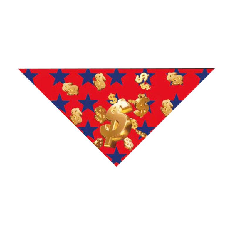 

New product US dollar pet triangle scarf bib snood dog cat saliva towel supplies