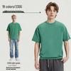230g Tie-Dye Gewaschenes & Distressed Europäisches Rundhals-T-Shirt mit überschnittenen Schultern