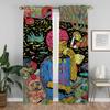 Kitchen Curtains for Living Room Subject-free Blackout Curtain Tulle for Bedroom Shades Home Interior Curtains 2 Pieces Elegant