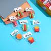 4Pcs/Lot Cute Cartoon Hamburgers French Fries Cola Student Rubber Pencil Eraser Simulation Food Eraser Kids School Supplies Gift