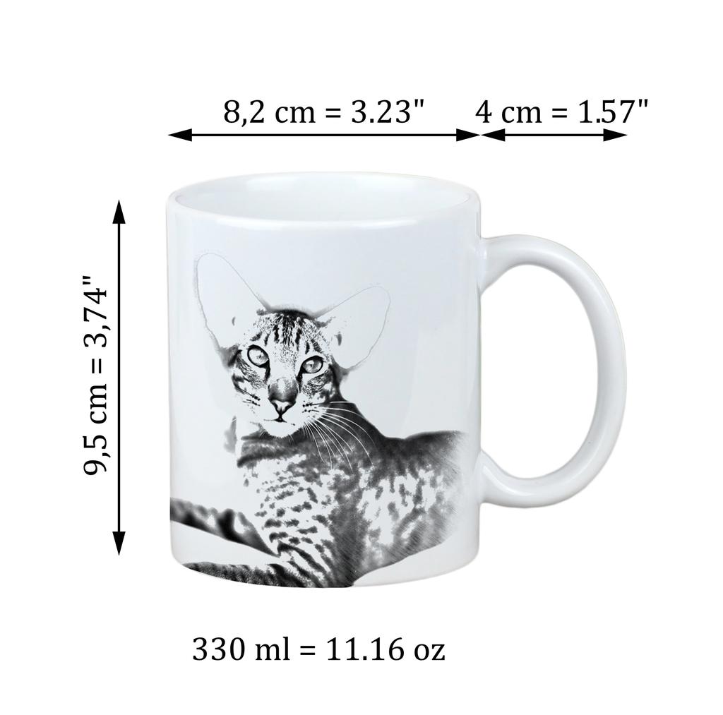 Orientalische - Katzen Tasse, fröhliche Tasse für einen Hundeliebhaber, personalisiertes Geschenk von der Marke Art-Dog