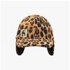 Mini Rodini 1000009413 Leopard Fleece Mütze Leopard Fleece Ohrenklappenmütze Baseballkappe