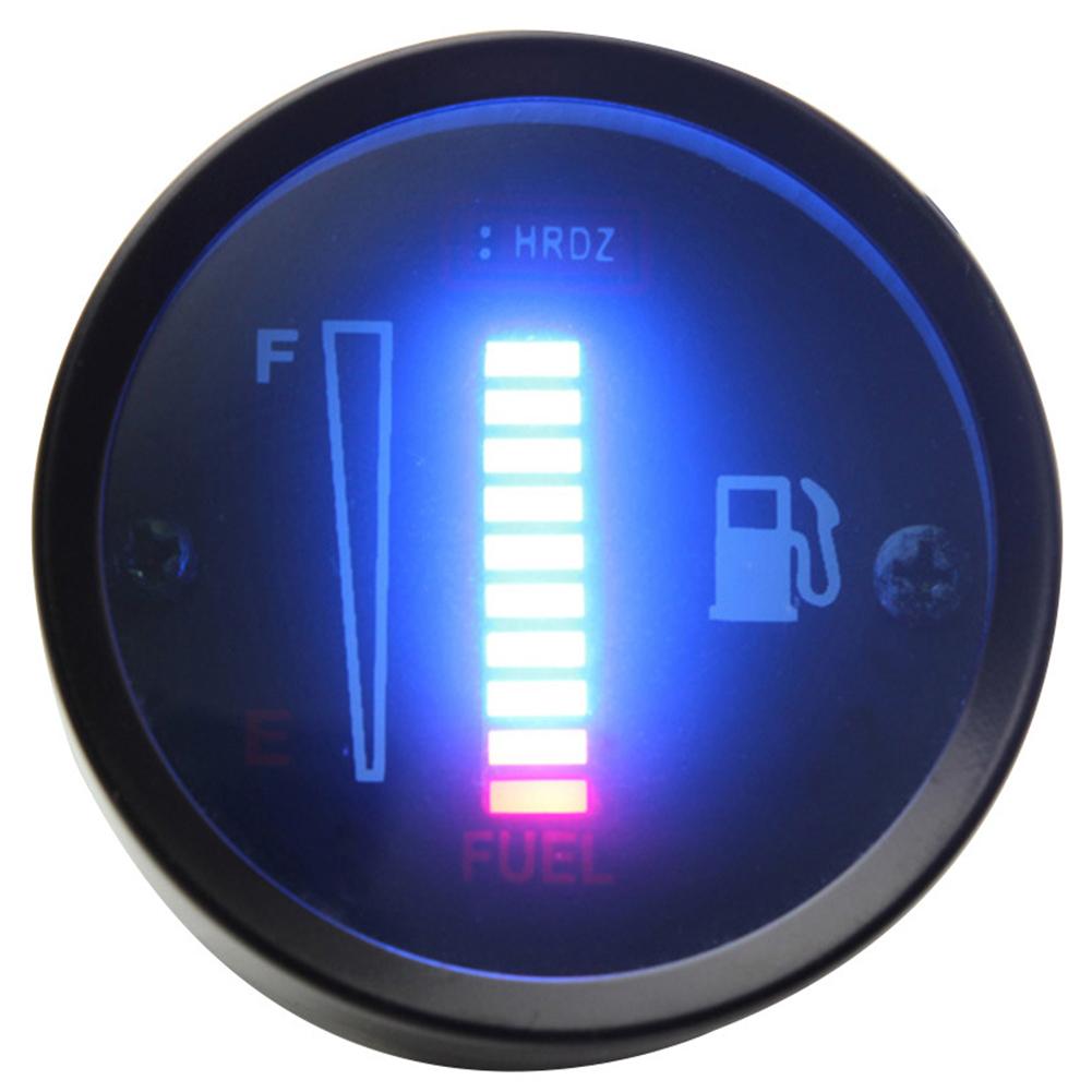 LED Fuel Level Display 12V Fuel Level Indicator Fuel Level Indicator Wear-resistant Material Color-coded Display