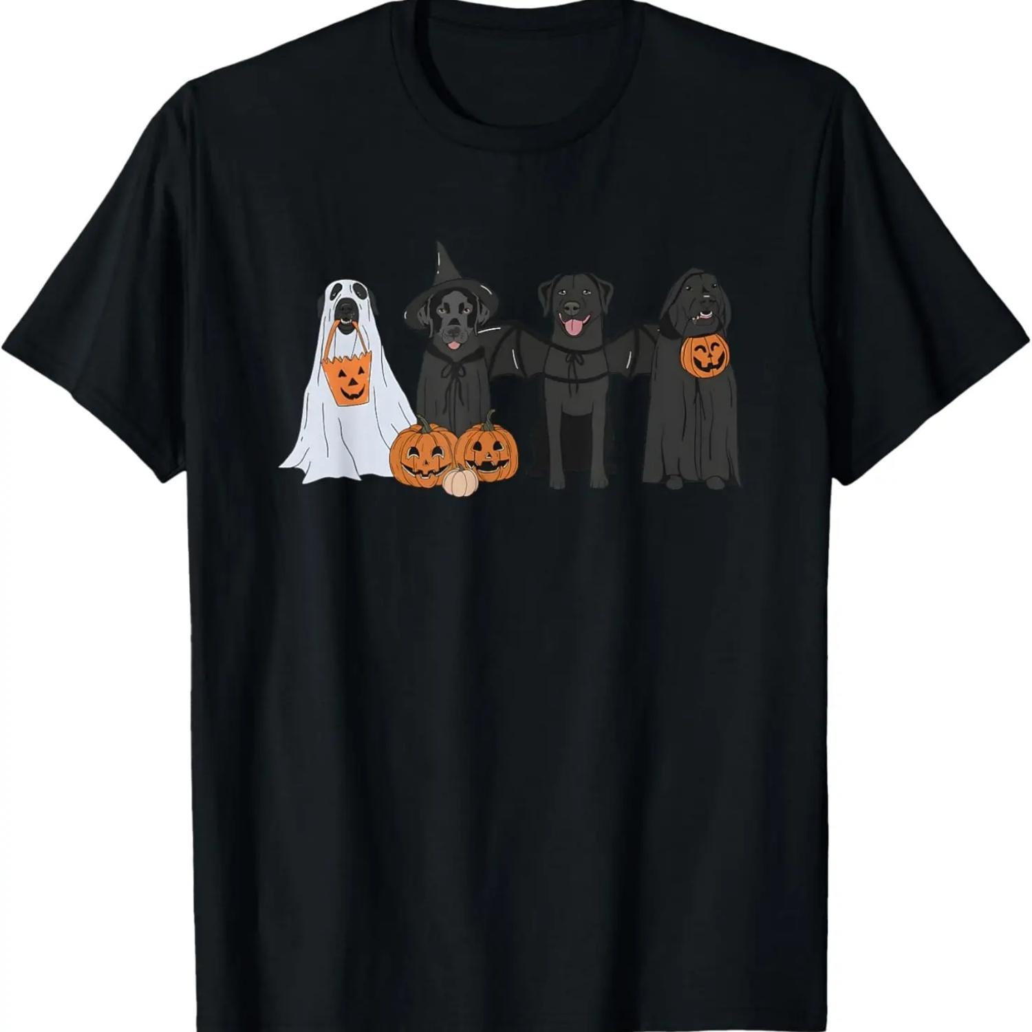 

black labrador halloween T-Shirt S чёрный