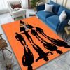 Human Group Rug Ideal for Reading Room, Multi-purpose Office Chair Sofa Carpet, Anti-slip Printed Home Area Rug