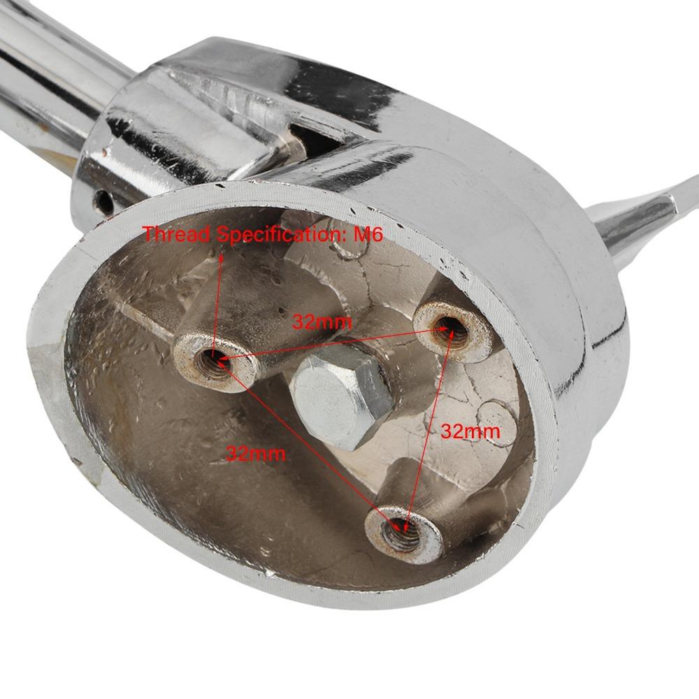 2pcs Silver Drum Legs Anti Skid Percussion Accessory Adjustable Anti Skid Drum Feet For Bass Drum