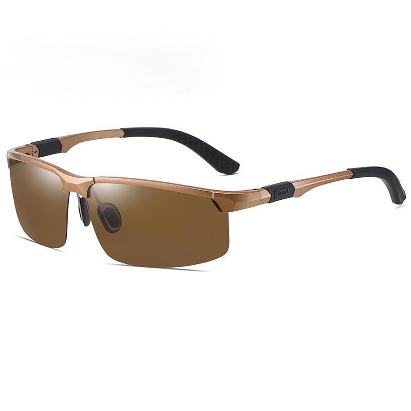 Luxury Quality Rimless Mirror Sunglasses Men Woman Polarized Sports Outdoor Sun Glasses Retro Anti-glare Driving Sunglass
