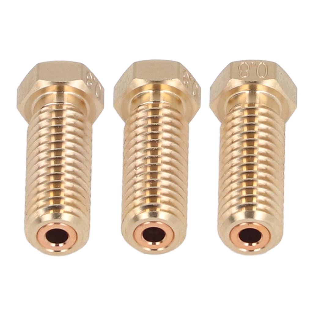 3 stk Volcano Dysesett Messing Høyhastighets Skrivehode 1,75 mm Langt Filament for 3D-skriver