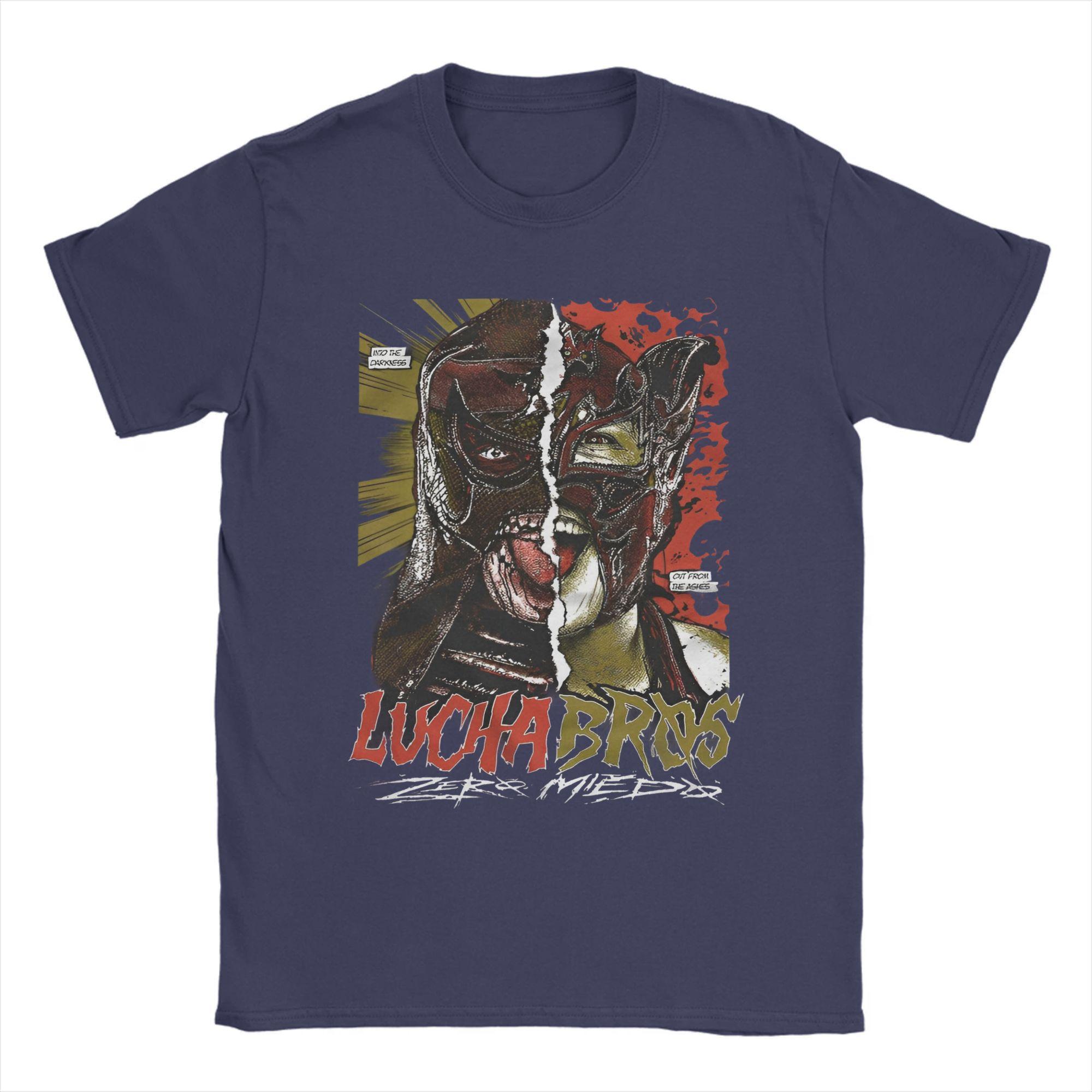 

Penta Says Lucha Bros T-Shirts for Men Boxing Fighter Humorous Cotton Tee Crewneck Short Sleeve T Shirt Graphic Printed merch 3XL