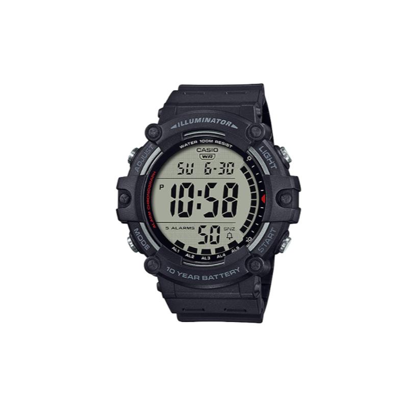

Casio YOUTH Series-Disc Digital Display Outdoor Fashion LCD Display Quartz Movement Resin Strap Japanese and Korean Watch Men s Watch AE-1500WH-1A чорний