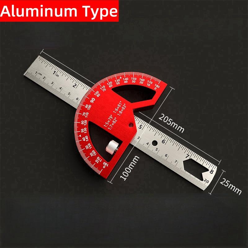 Angle Protractor Square Finder, Adjustable Construction Protractors for Carpenters with 0-180 Degrees Measuring Tool