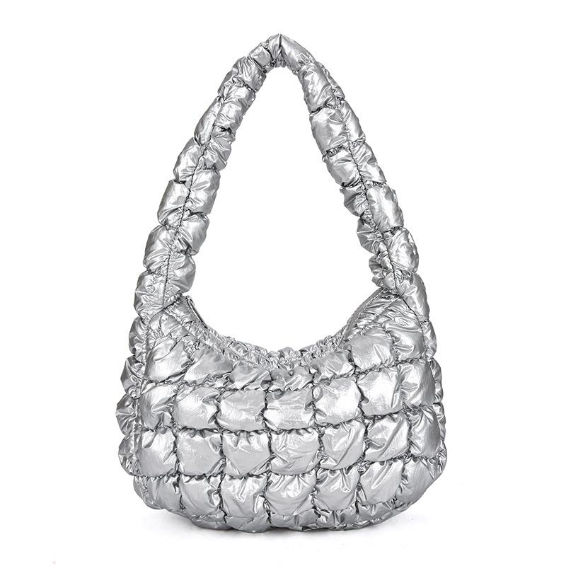 Ny Molnväska Vikbar Dumplingväska Puffdunväska Mångsidig Lätt Handhållen Axel Underarm Damväska