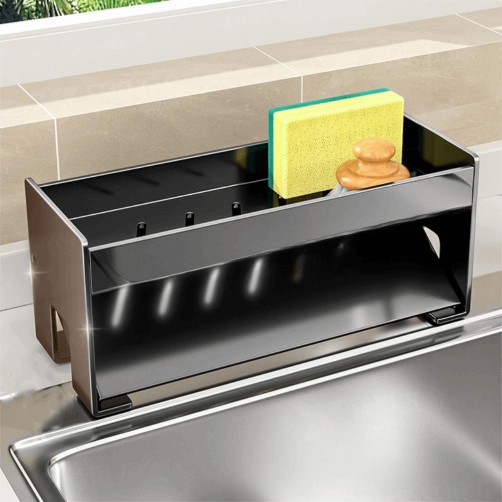 Rustproof Sink Drain Rack Ventilated Sink Sponge Holder Sink Storage Organizer  Bathroom