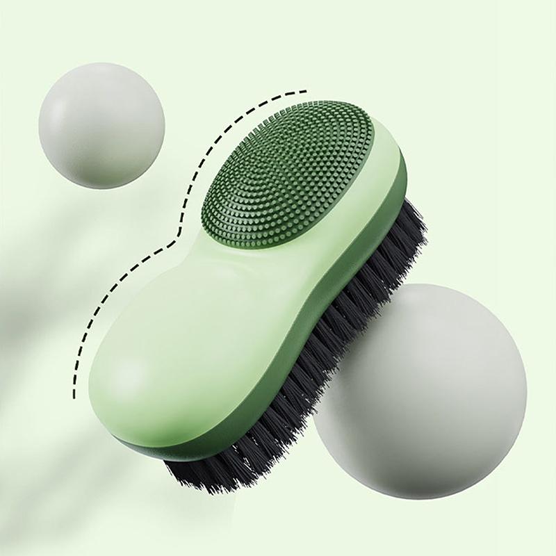 Creative Color Contrast Washing Brush Double-Sided Bristles Multi-Functional Soft Rubber Underwear Cleaning Brush