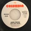 7inch Record JANIE FRICKE  Lets Try Again 311029PROMO COLUMBIA 1979 US CountryFolk Used