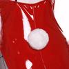 Game Red Black Bunny Suit Women Elastic Leather Fabric Sexy Cosplay Suit Halloween Christmas Jumpsuits