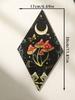 Mushroom Butterfly Pattern Wooden Wall Decor Rhomboid Wall Hanging Boho Home Decoration Witch Decor Room Decors Aesthetic Gift