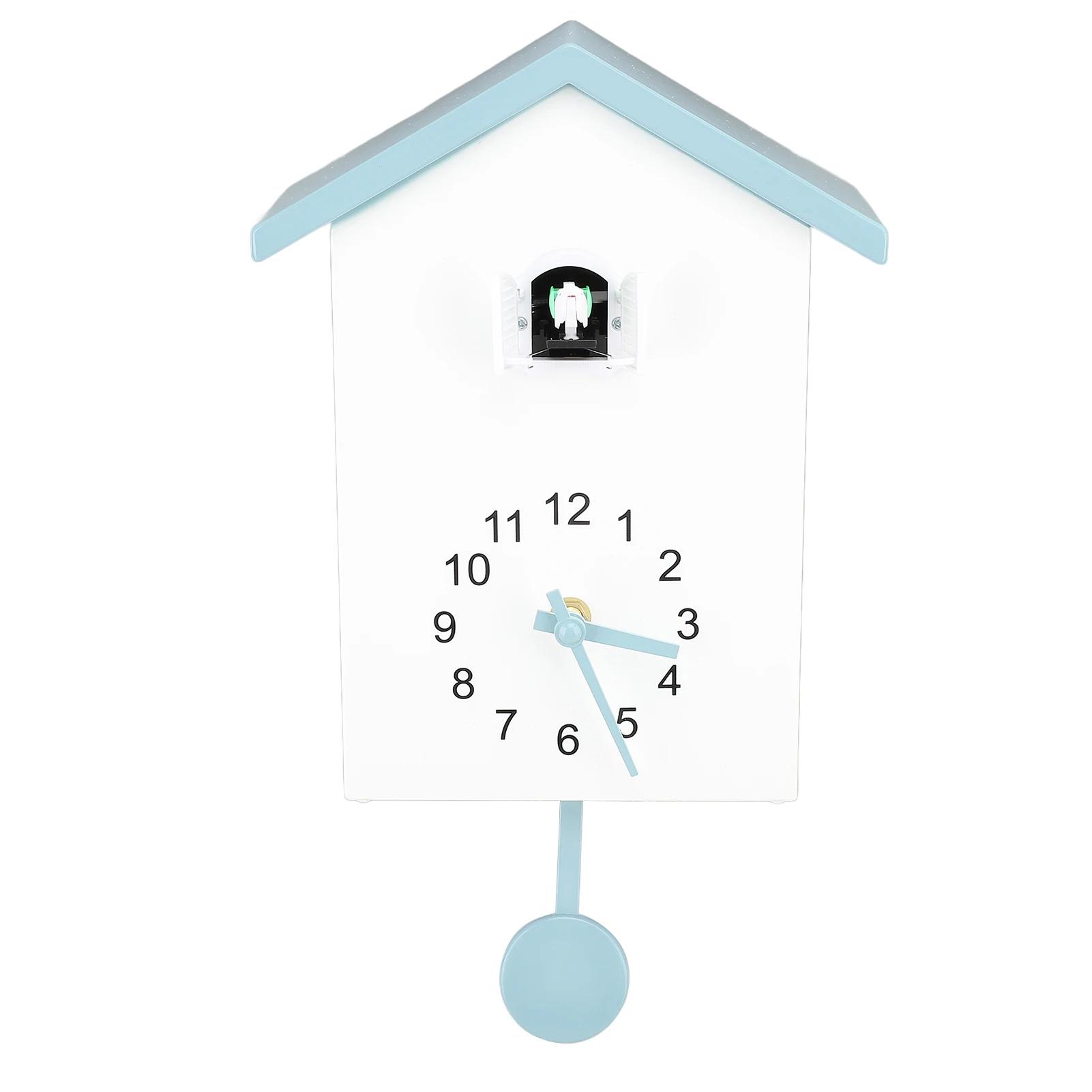 Настенные часы с маятником Настенные часы в виде скворечника Стильные декоративные настенные часы с маятником для офиса, спальни, гостиной