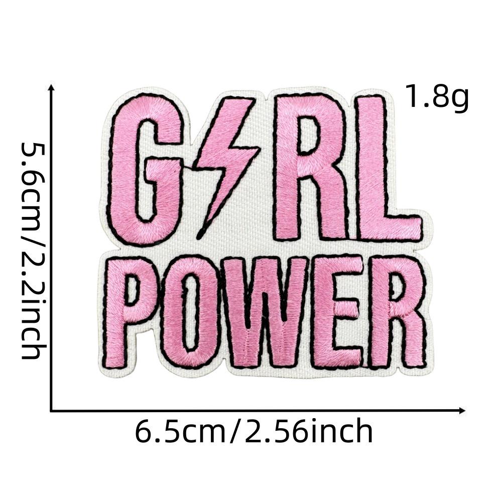 Rosa Cartoon Gestickter Stoffaufnäher für Hüte, Kleidung und mehr