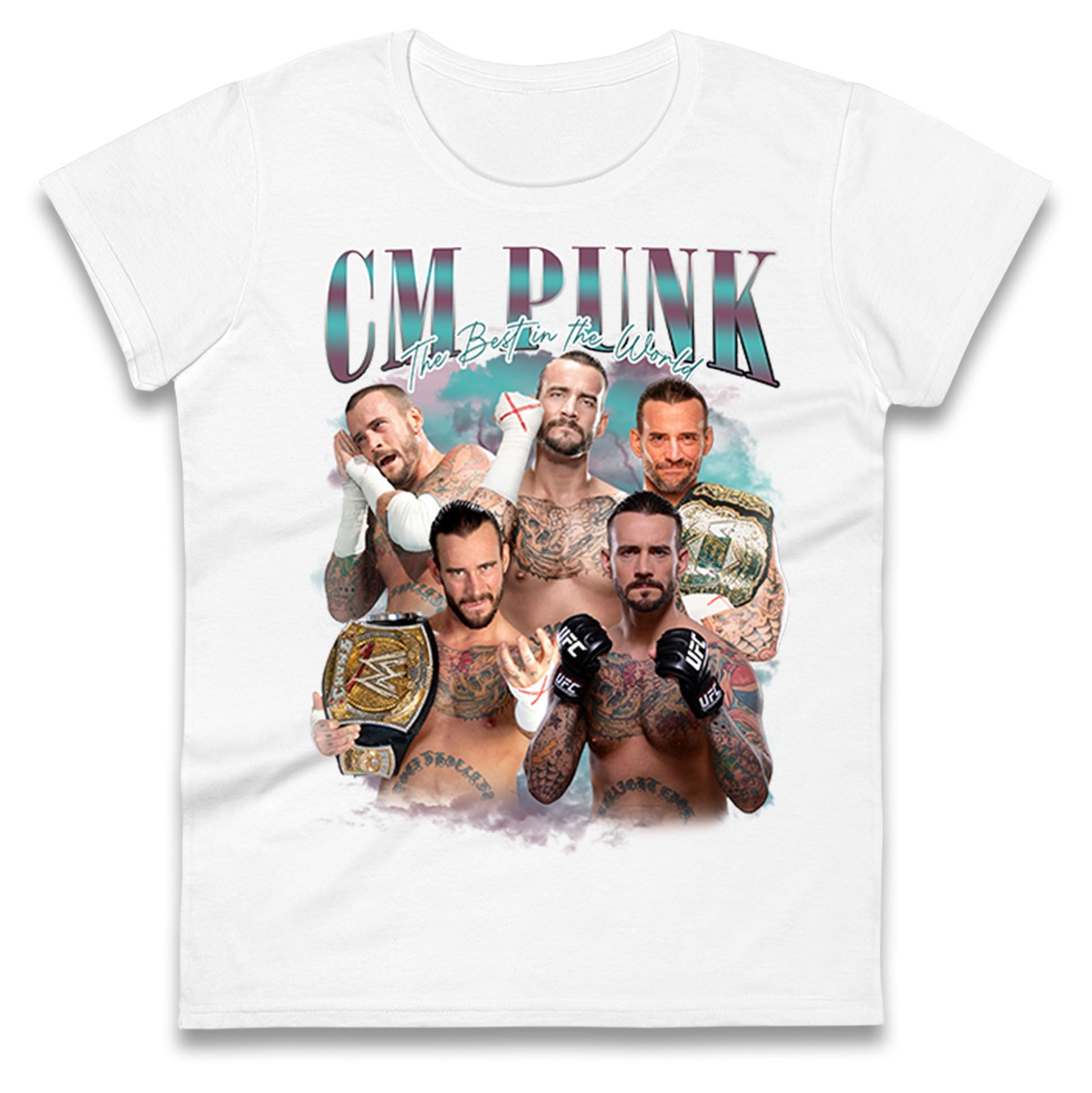 CM Punk The Best in The World Ladies T Shirt Mens Tops Tees Unisex S