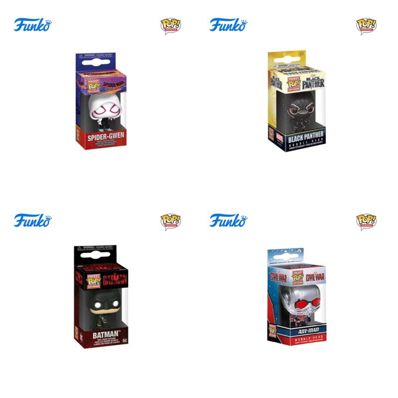 New FUNKO POP Classic FilmMarvel characters Spider-Man Thor The Hulk Toys Figures Collection Model Toy birthday Gifts Key Chain