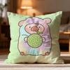Popular L-Llulu Pig Cushion Cover Soft Washable Pillow Case Multi-Scene For Couch Bed Travel Office Use