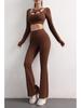Peach Lift High Waist Quick-Dry Flare Yoga Pants – Nude Feel Women's Fitness Pants