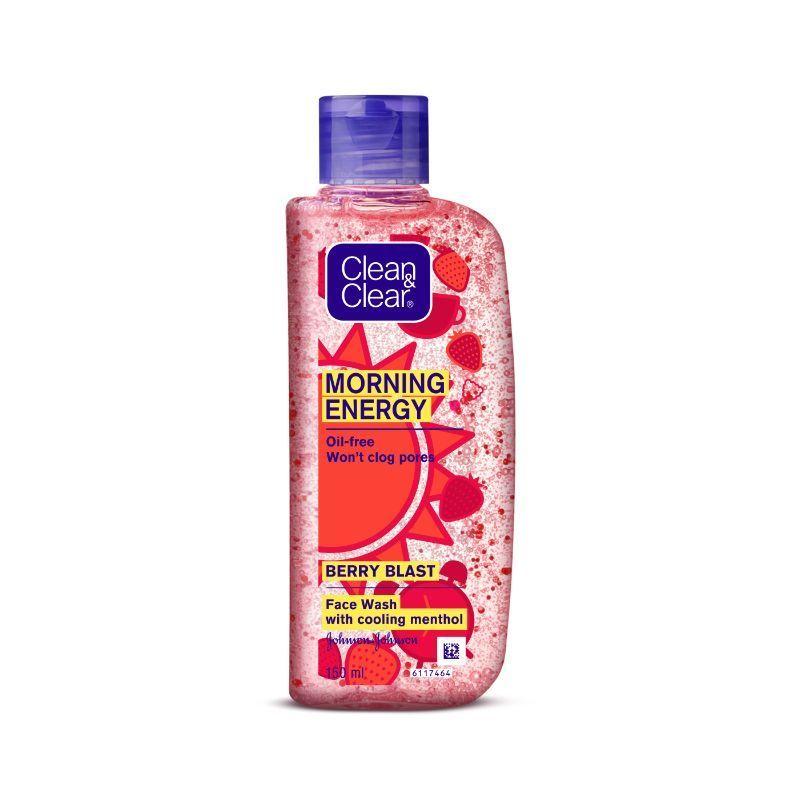 Clean & Clear Morning Energy Berry Blast Face Wash 150ml Single Pack Gentle Daily Cleanser For Normal To Oily Skin
