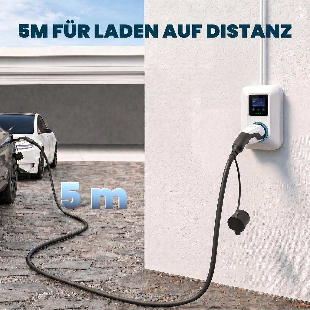 Type 2 EV Charging Cable 11 kW 16 A Mode 3, for Wallbox IP65 Charging Station