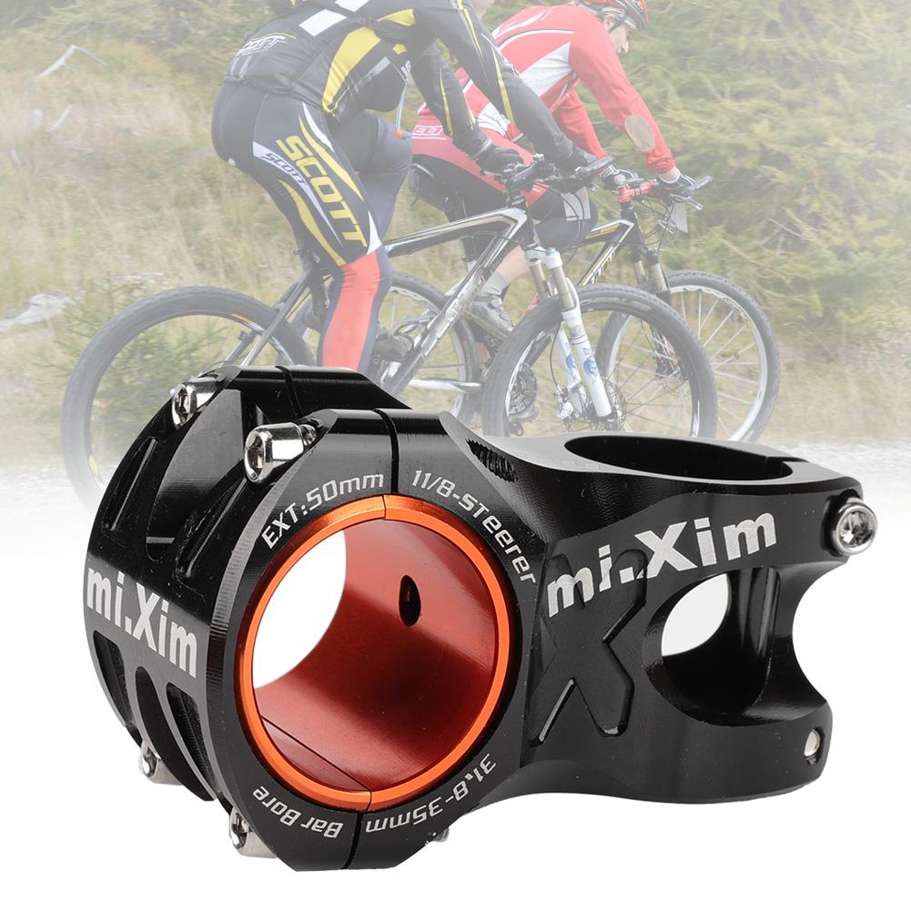 31.8*50mm Aluminium Alloy Short Bike Bar Handlebar Stem Riser Bicycle Parts(black)