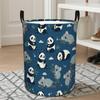 1pc Laundry Basket, Cute Laundry Basket with Panda and Koala Patterns, Foldable with Handle. Perfect for Storing Laundry and Bathroom Supplies, Ideal 