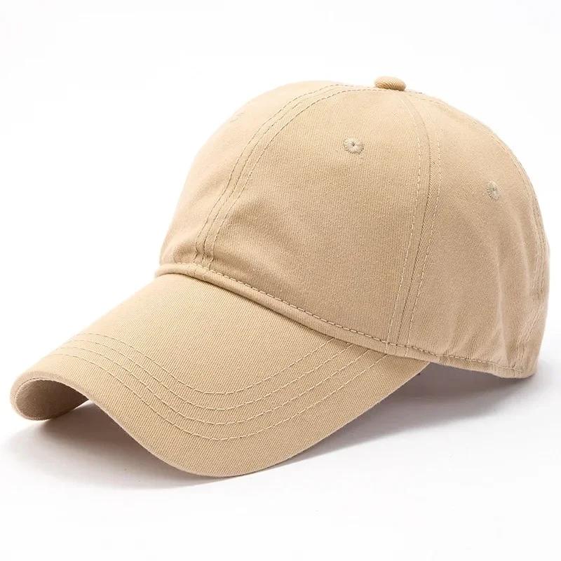 

Men s Extended Brim 9cm Baseball Cap Solid Color plus Size 64cm Sunscreen Outdoor Sports Sun Protection Snapback Hat 60-64cm