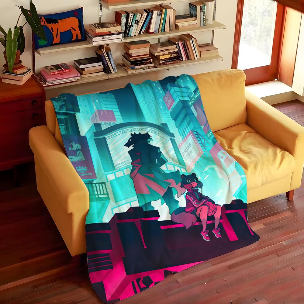 Anime B-BNA Throw Flannel Cozy Print Blanket, Portable, Durable Machine Washable Cute Cool