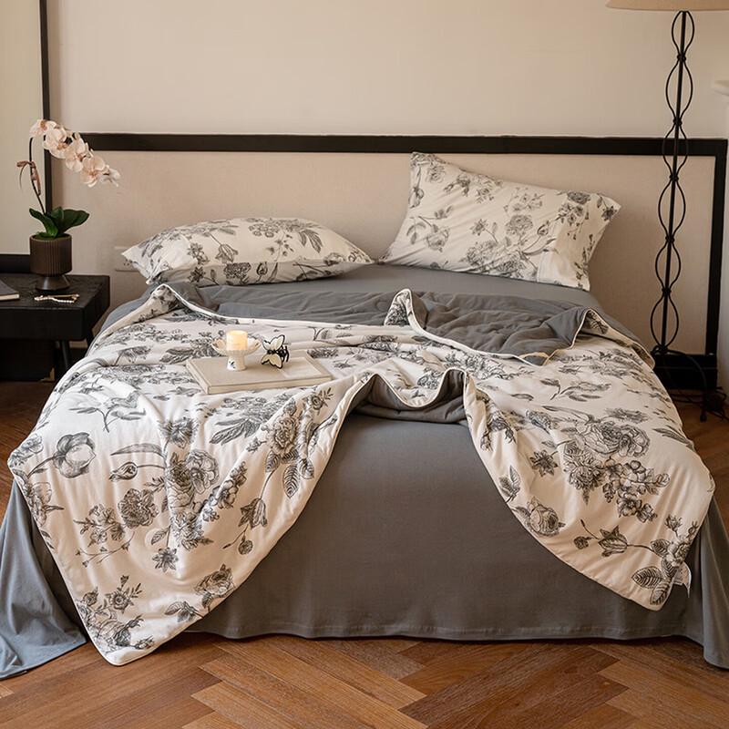 Tri-polar Knitted Cotton Machine Washable Summer Duvet