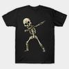Asian Size Cotton Unisex Tshirt Print T-shirt Skeleton T-shirt No-Cut Print Regular Fit