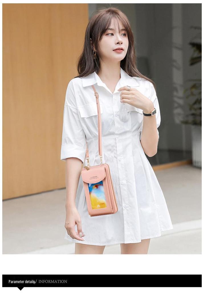 Women's Crossbody Touchscreen Phone Bag: Multifunctional Wallet & Small Shoulder Pouch