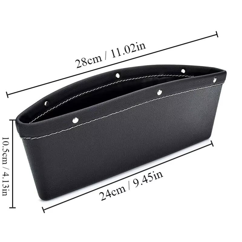 Car Seat Slit Gap Organizer Key/Phone/Coins Storage Pocket Car Interior Sundries Bag Pouch Auto Driver Seat Catcher Phone Holder