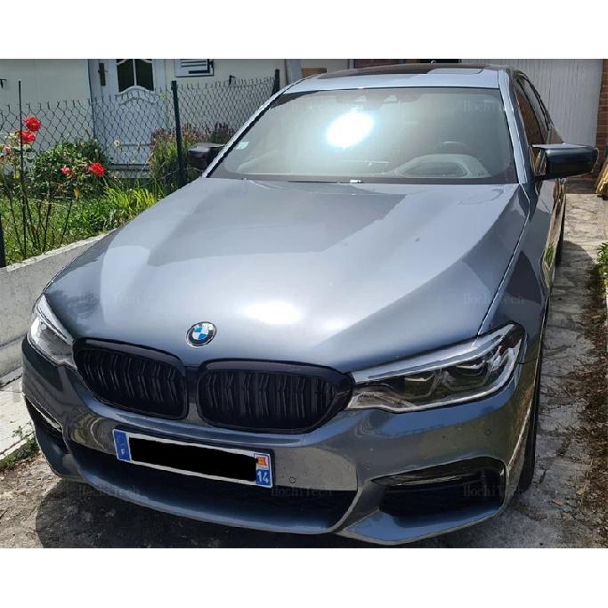 New Look Car Grille Grill Front Kidney Glossy 2 Line Double Slat For BMW 5 Series G30 G38 2016- Dual Line Racing Grilles