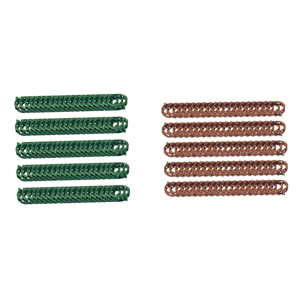 100 Pieces Plant Clips Vines Fixing Clips Plant Growth Clamps Plant Vine Clips for Peppers Cucumbers Roses Tomato Greenhouse