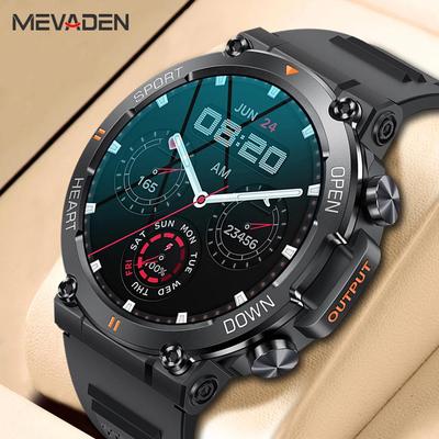 MEVADEN Nuovo orologio intelligente Bluetooth da uomo da 1,39 pollici con chiamata, fitness tracker, cardiofrequenzimetro, smartwatch per Android IOS 400 mAh MD56