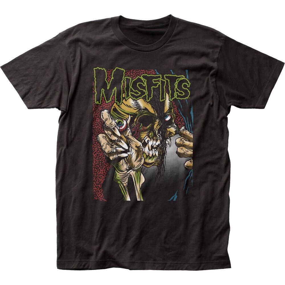 26 Misfits Pushead Eyeball Color T Shirt Mens Licensed Rock N Roll Music New Black Unisex T-Shirt M