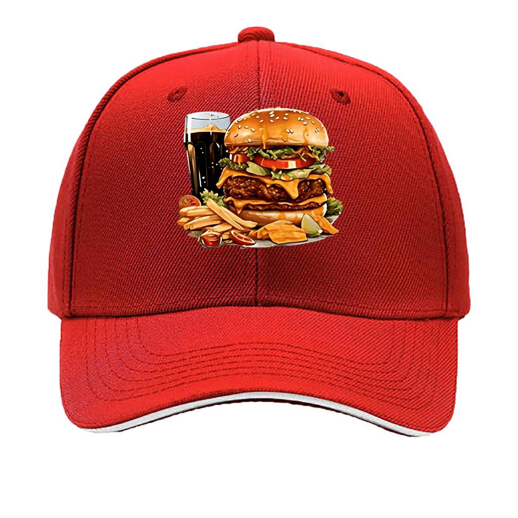 Adjustable Hat with Curved Brim  Outdoor Camping  Cap Wide Visor Fit for Driving Casual Wear ( Sandwich Baseball Cap