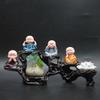Zen Monk Figurine Ornament for Home Decor - Perfect for Living Room, Office, or Gift Displays