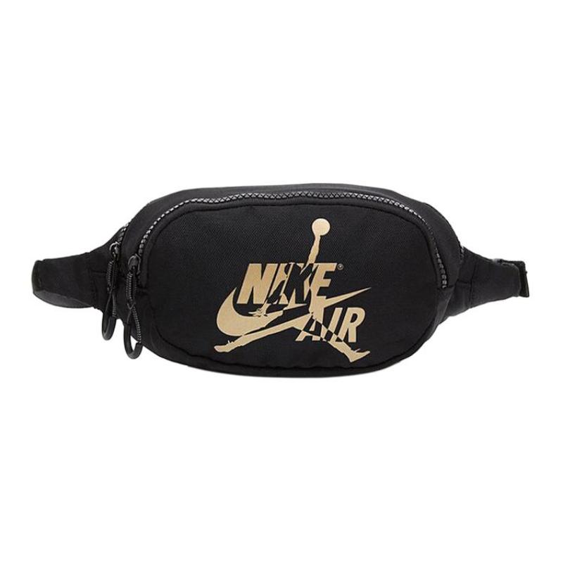 

Jordan Polyester Crossbody Bag Sling Bag Fanny Pack Regular Unisex Black Gold Jordan 9A0260-429