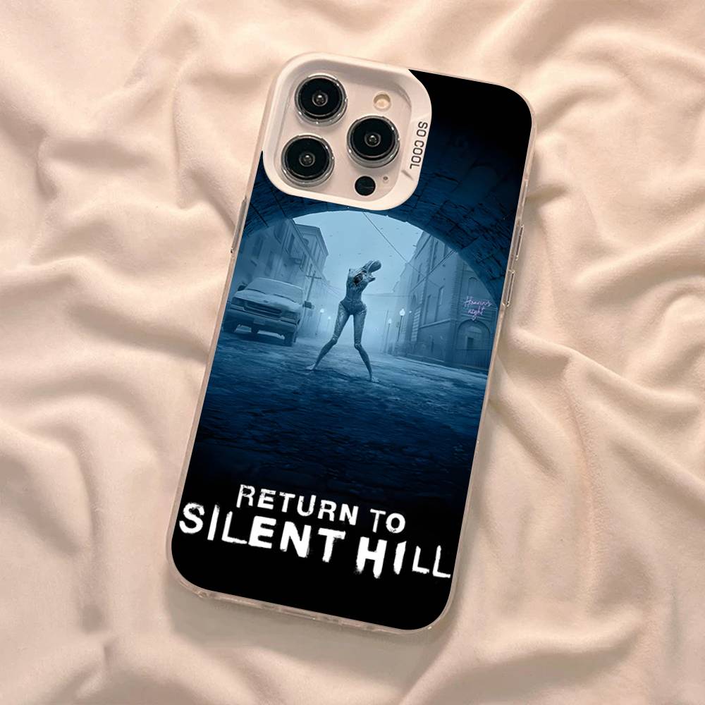 Horror Games S-Silent H-Hill Color Phone Case For IPhone 17 16 15 14 13 12 11 Pro Max Plus Pro Shell