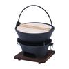 ZISIZ Commercial Cast Iron Sukiyaki Pot with Charcoal Stove Set