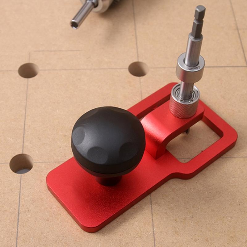 Heavy Duty Aluminum Alloy Hole Puncher Space Saving Fit for Office School Woodworking Projects Ergonomic Handle Design
