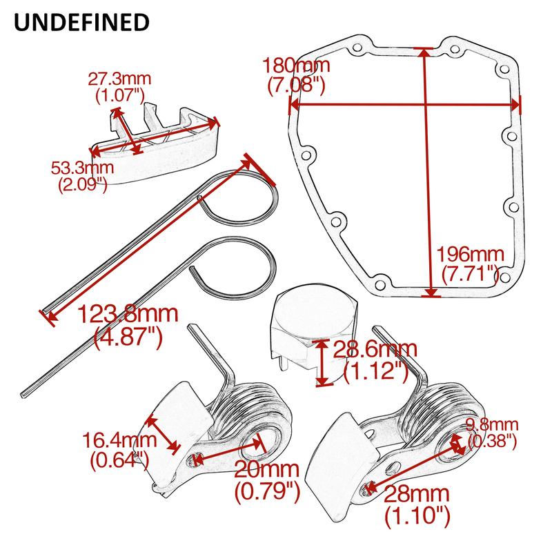 Motorrad Twin Cam Steuerkettenspanner Außen Innen Abdeckung Dichtungssatz Für Harley Twin Cam 1999-2006